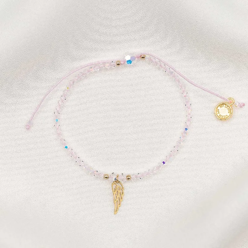 Oceanite jasper bracelet-Angelic Light Bracelet - Gold