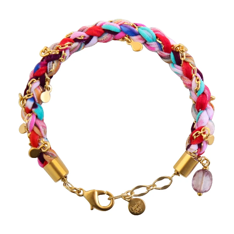 Jute braid bracelet-Confetti Bracelet