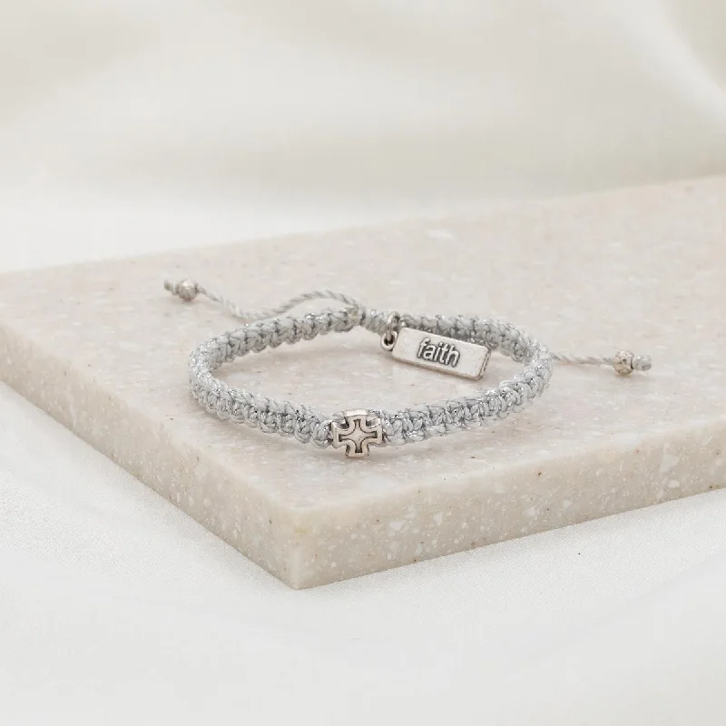 Summit ridge bracelet-Wonderfully Made Bracelet - Silver Cross