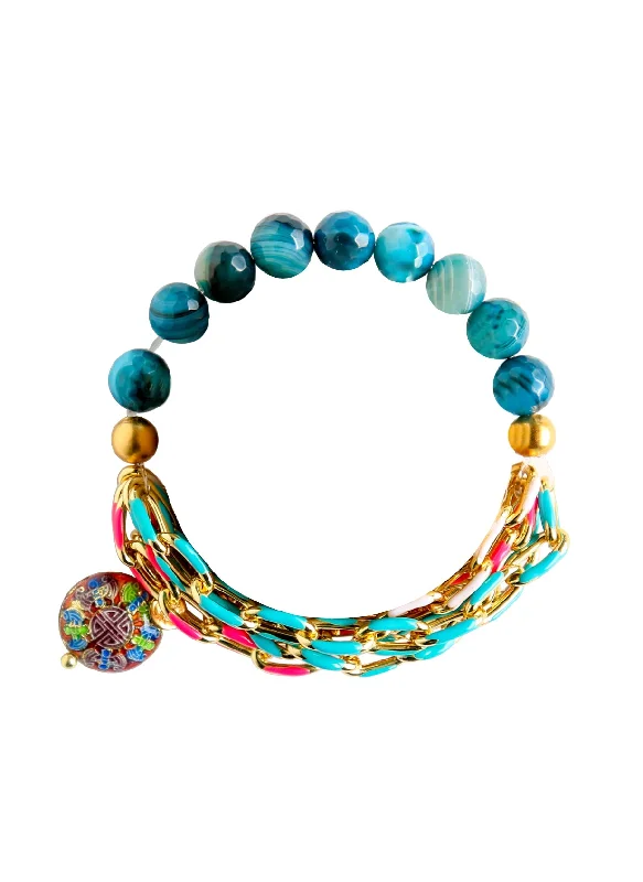 Mystic glow bracelet-Fiji Beaded Stretch Bracelet