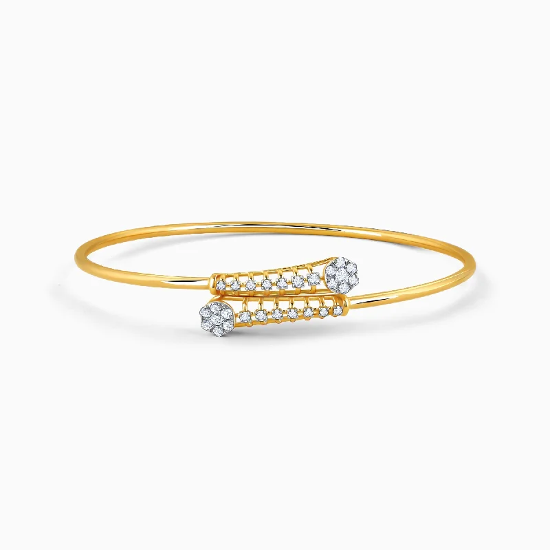 Alloy blend bracelet-Gold Celeste Diamond Bracelet