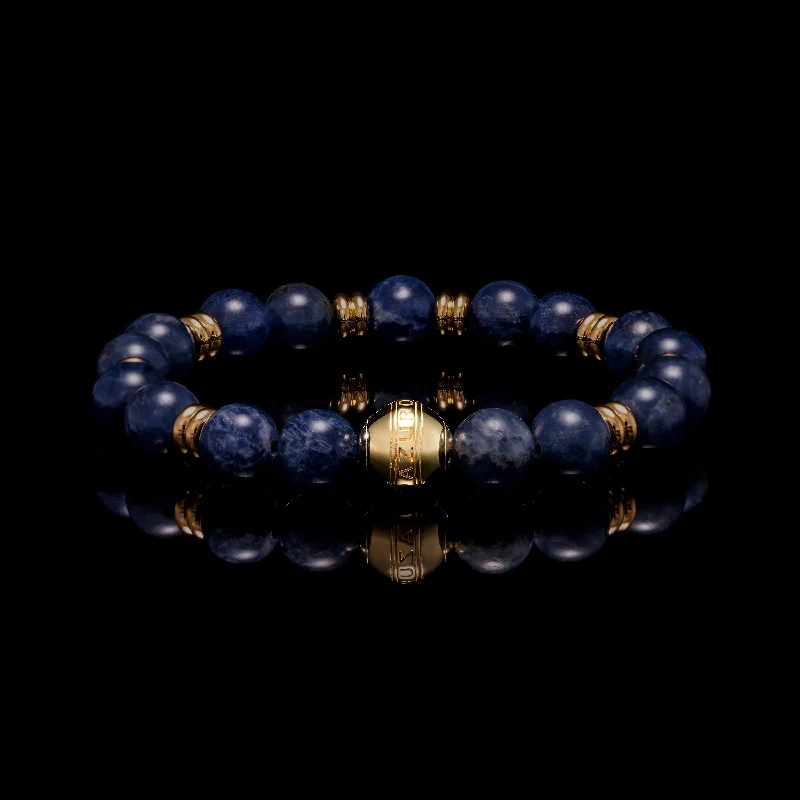 Yellow tiger eye bracelet-Gold Sodalite Chakra Bracelet