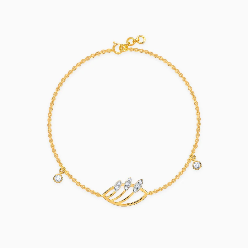 Sage twig bracelet-Gold Timora Diamond Bracelet