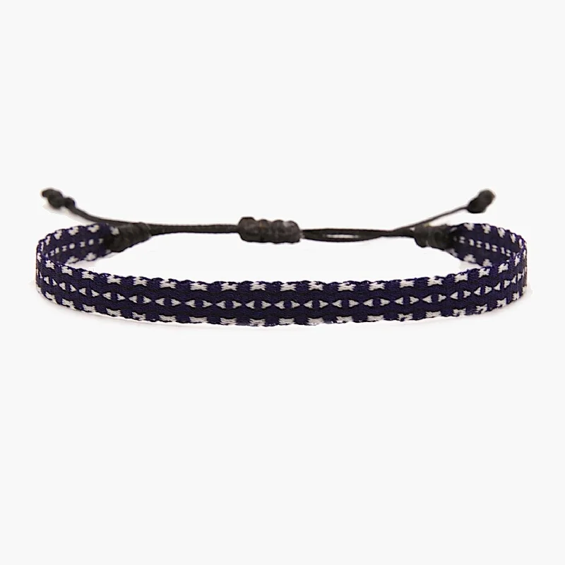 Micro shard bracelet-Handmade Purnama Bracelet 67 (Navy Blue)