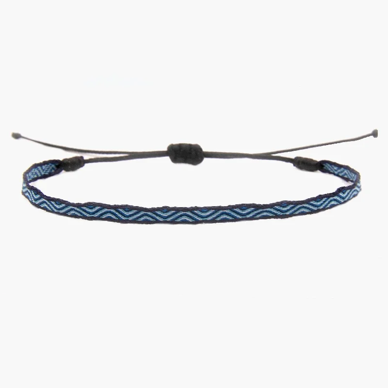 Overlaid layer bracelet-Handmade Purnama Bracelet (Mykonos Blue)