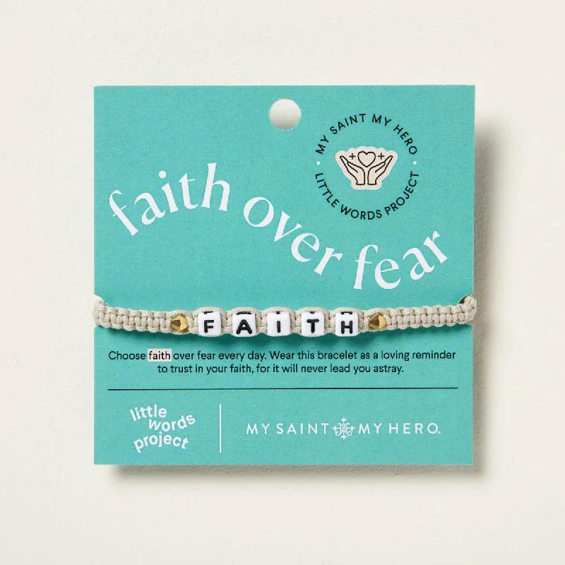 Sweeping edge bracelet-Little Words Project and My Saint My Hero Faith Bracelet