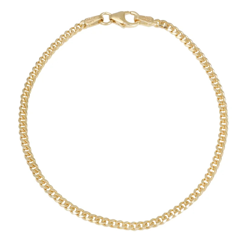 Fin tip bracelet-Thick Curb Chain Bracelet