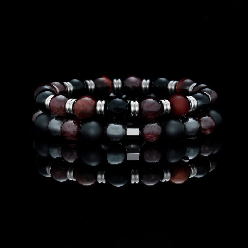 Chia bud bracelet-Cranberry Sauce | Stack Bracelets For Men