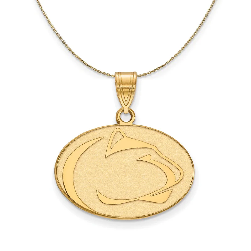 14k Yellow Gold Penn State Medium Necklace