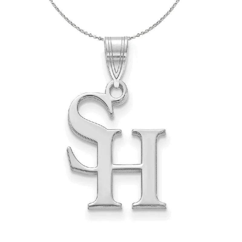 Sterling Silver Sam Houston State Medium Pendant Necklace