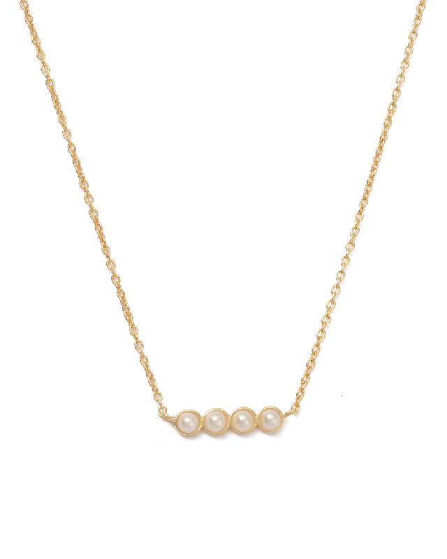 Kite zircon necklace-ALCHEMISE PEARL NECKLACE (18K GOLD VERMEIL)