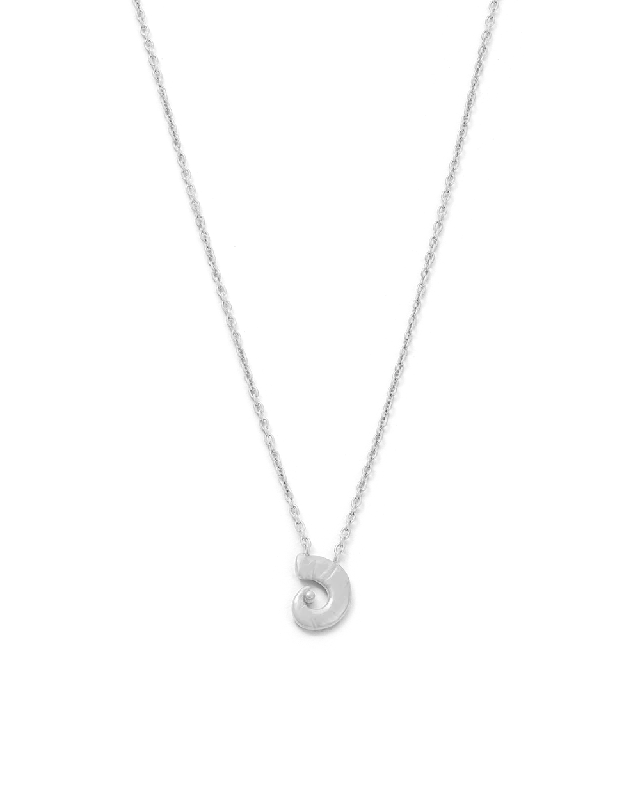 Wavy edge necklace-ARIES STAR SIGN NECKLACE (STERLING SILVER)