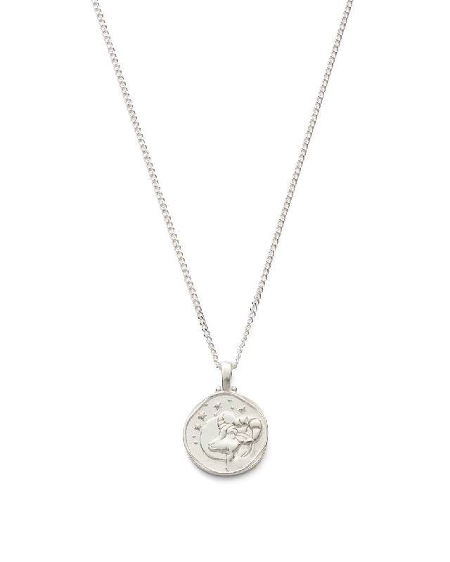 Faint shade necklace-ARIES ZODIAC NECKLACE (STERLING SILVER)