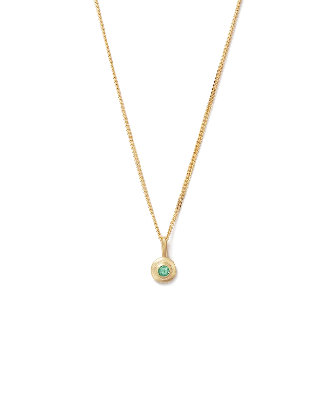 Baroque twist necklace-BIRTHSTONE NECKLACE (18K GOLD VERMEIL)