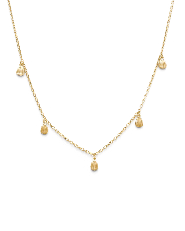 Root curl necklace-BLOOM NECKLACE (18K GOLD VERMEIL)