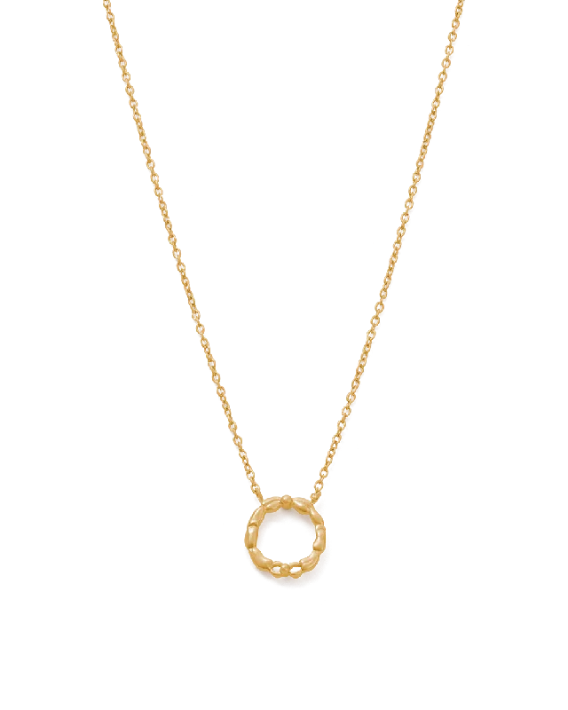 Lined gem necklace-CANCER STAR SIGN NECKLACE (18K GOLD VERMEIL)