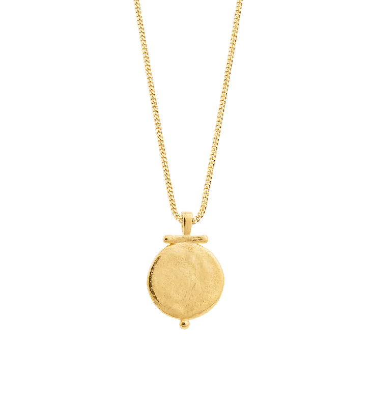 Tin toned necklace-ENGRAVABLE POEM NECKLACE (18K GOLD VERMEIL)