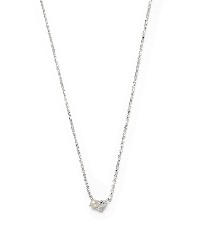 Subtle twist necklace-FIRST LIGHT NECKLACE (STERLING SILVER)