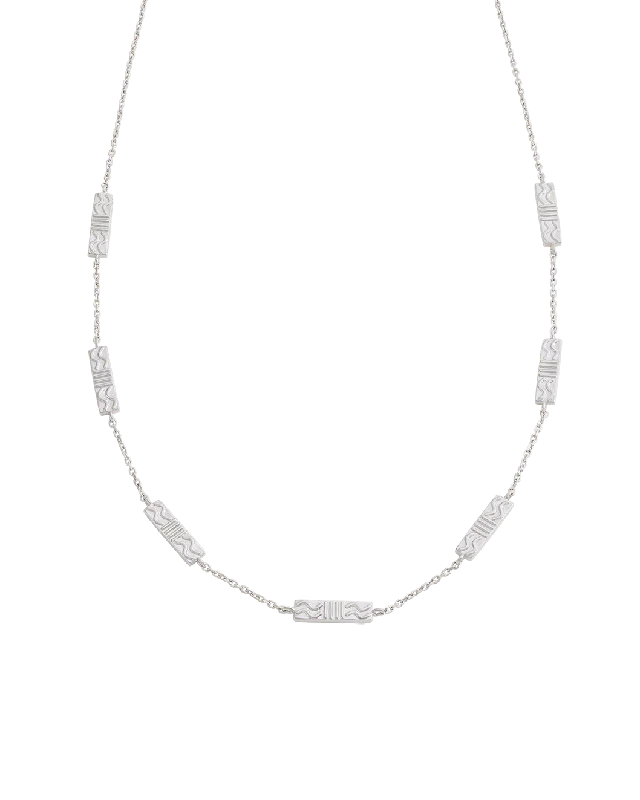 Woven twist necklace-GLISTEN NECKLACE (STERLING SILVER)