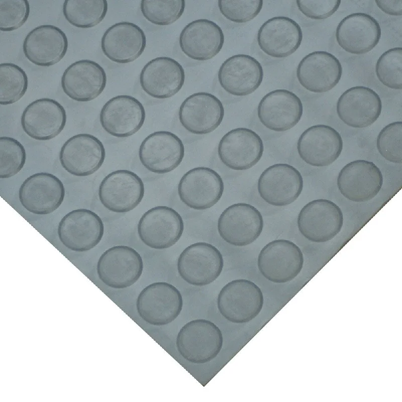 Briolette ruby ring-Goodyear Coin-Pattern Rubber Flooring -- 3.5mm x 36" x 10ft - Dark Gray - 36x120