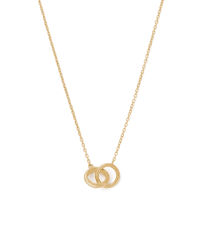 Clumped gem necklace-GRACE INFINITY NECKLACE (18K GOLD VERMEIL)