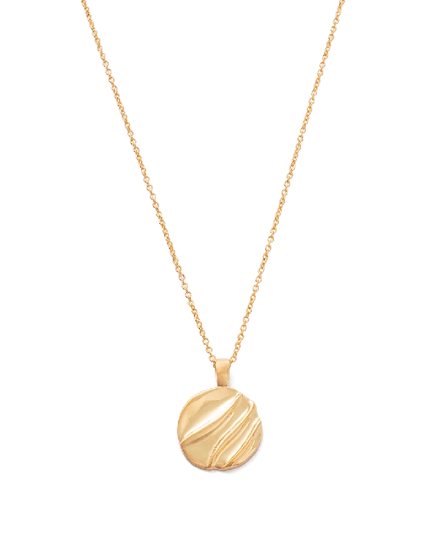 Outer gem necklace-INTERTWINE CIRCLE NECKLACE (18K GOLD VERMEIL)