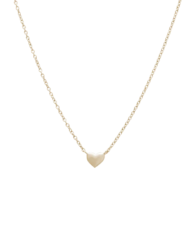 Morning haze necklace-L'AMOUR HEART NECKLACE (9K GOLD)