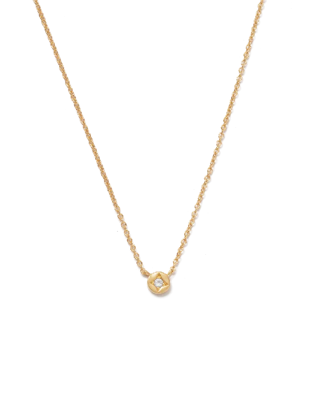 Eighteen-drop necklace-LUNA PETITE NECKLACE (18K GOLD VERMEIL)