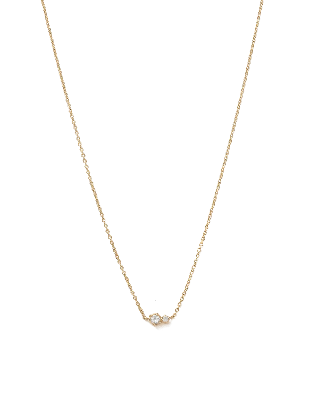 Antique twist necklace-PALOMA TOPAZ NECKLACE (9K GOLD)