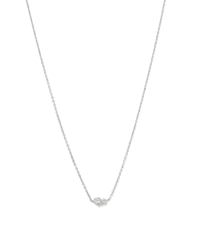 Twisted metal necklace-PALOMA TOPAZ NECKLACE (STERLING SILVER)