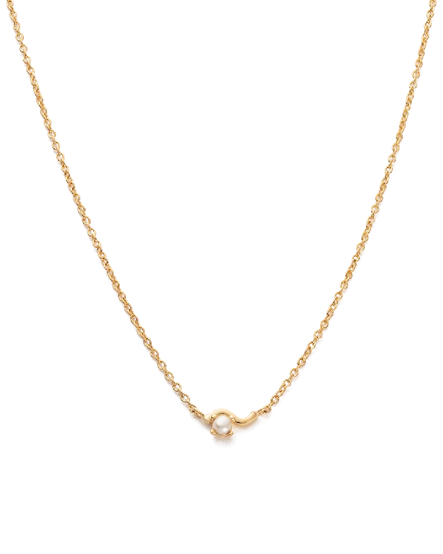 Frayed edge necklace-RIPPLE NECKLACE (18K GOLD PLATED)