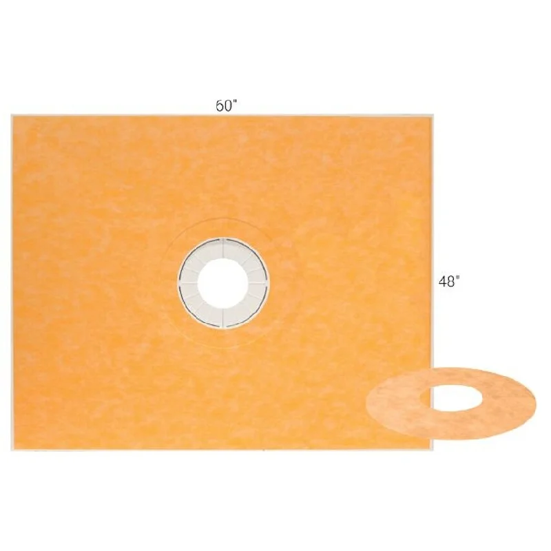 Turquoise vein ring-Schluter Kerdi Shower Tray 4 x 5 w/ Center Drain (48 x 60) - 48 x 60