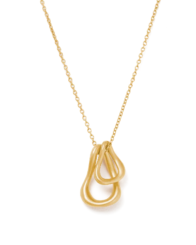 Ocean ridge necklace-SHIFT NECKLACE (18K GOLD PLATED)