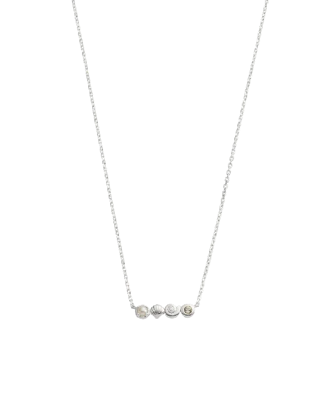 Layered stack necklace-SHORESIDE NECKLACE (STERLING SILVER)