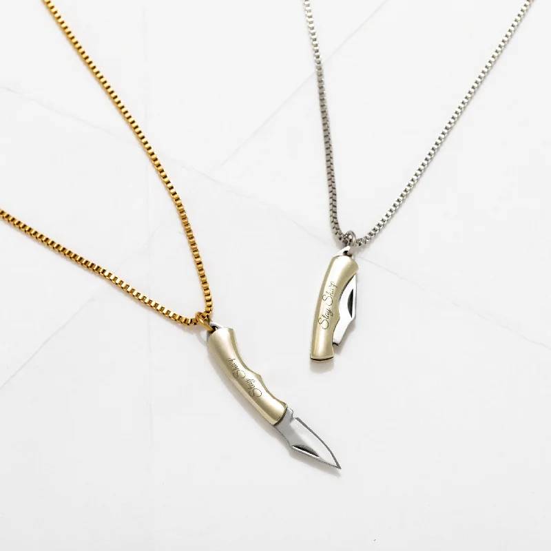 Sweeping edge necklace-Sloane Stay Sharp Necklace