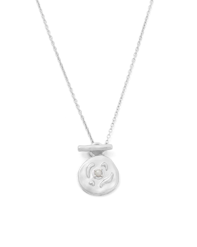 Fog bead necklace-VACANZA COIN NECKLACE (STERLING SILVER)