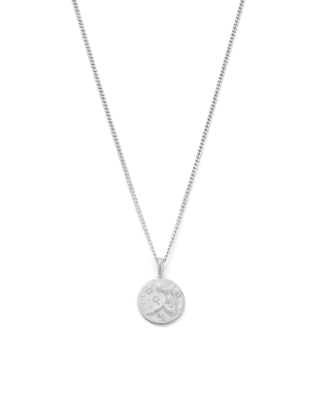 Willow twig necklace-VIRGO PETITE ZODIAC NECKLACE (STERLING SILVER)