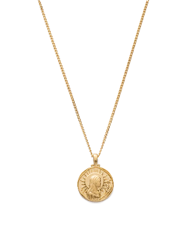 Orbit swirl pendant necklace-VIRGO ZODIAC NECKLACE (18K GOLD VERMEIL)