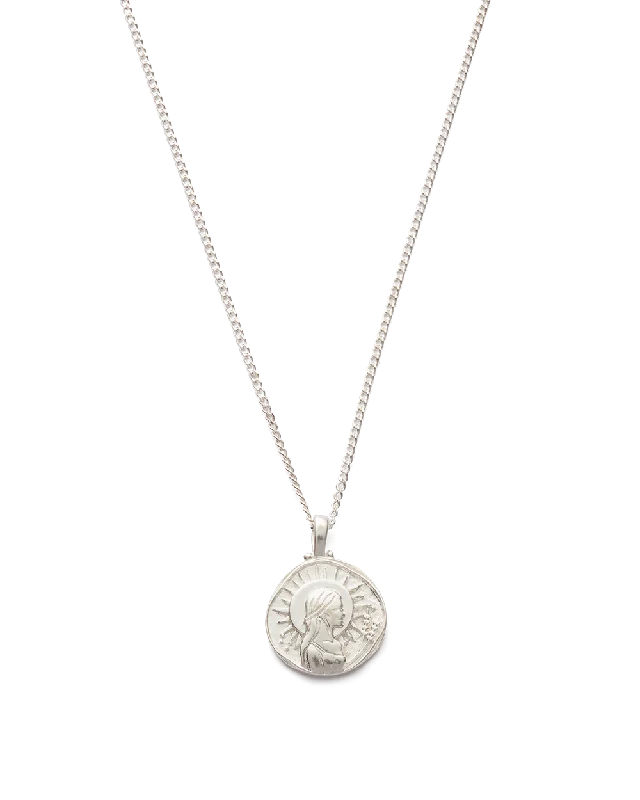 Coiled sprig necklace-VIRGO ZODIAC NECKLACE (STERLING SILVER)