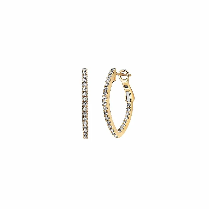 Amber topaz earrings-Precious Pastel Diamond V Hoop Earrings