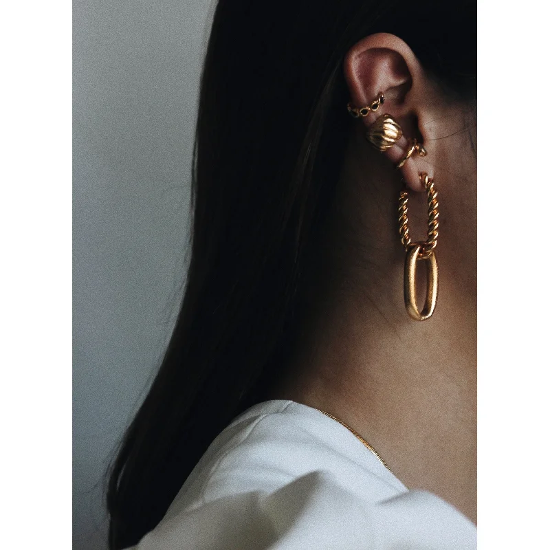 Ragged edge earrings-Rein Earrings