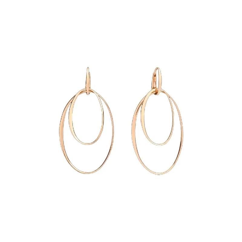 Ocean ridge earrings-Oval Link Earrings