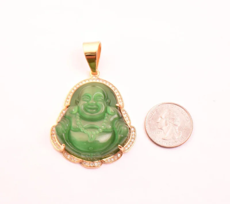 Soft check earrings-SP-1018, 2 size of buddha, 4 colors