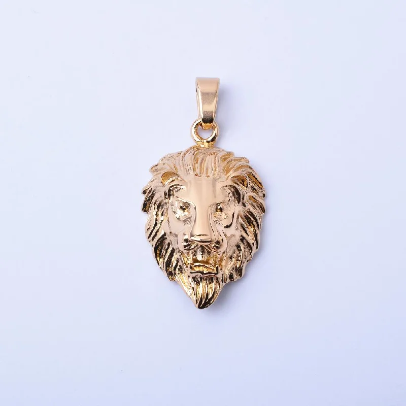 Seven-knot earrings-SP-409, Lion Head, gold or silver, 20mm width, 50mm high, 15mm thick